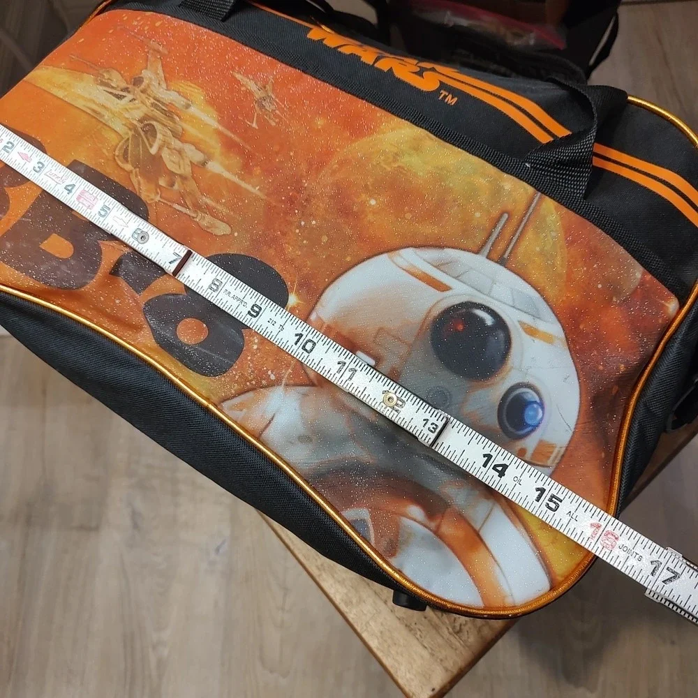 Star Wars Duffle BB 8 Orange Black R2D2 Spaceships  Intergalactic‎ Stud Bottom